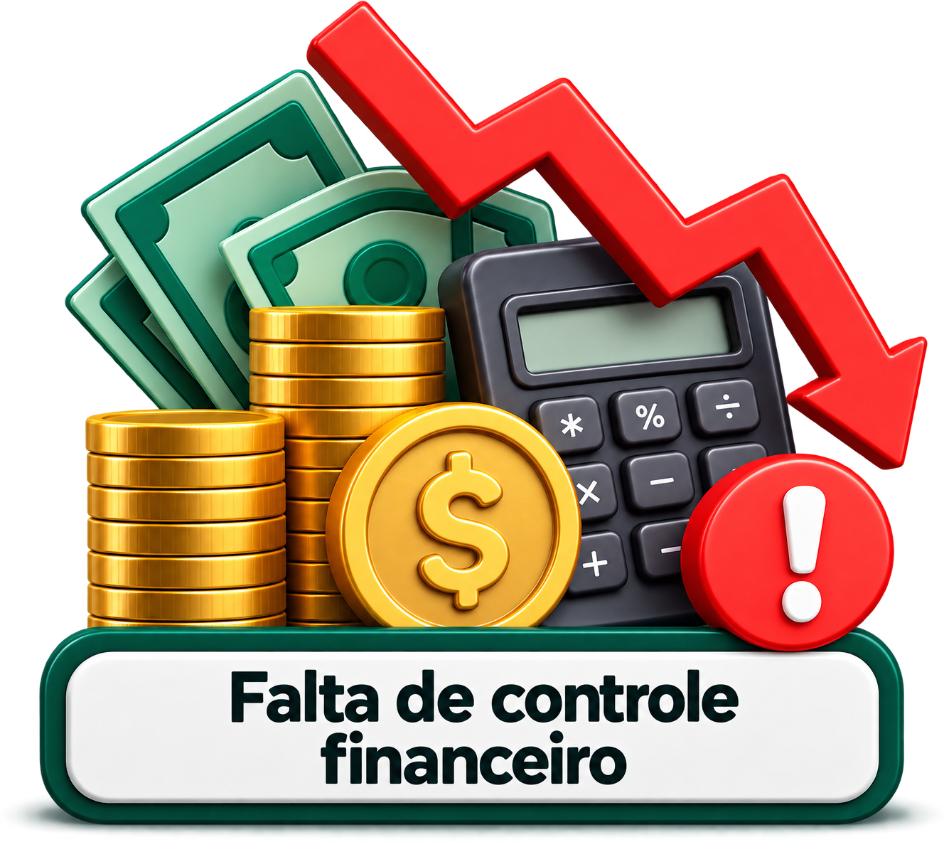 Falta de controle financeiro